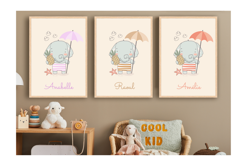 Personalized Posters - Elephants