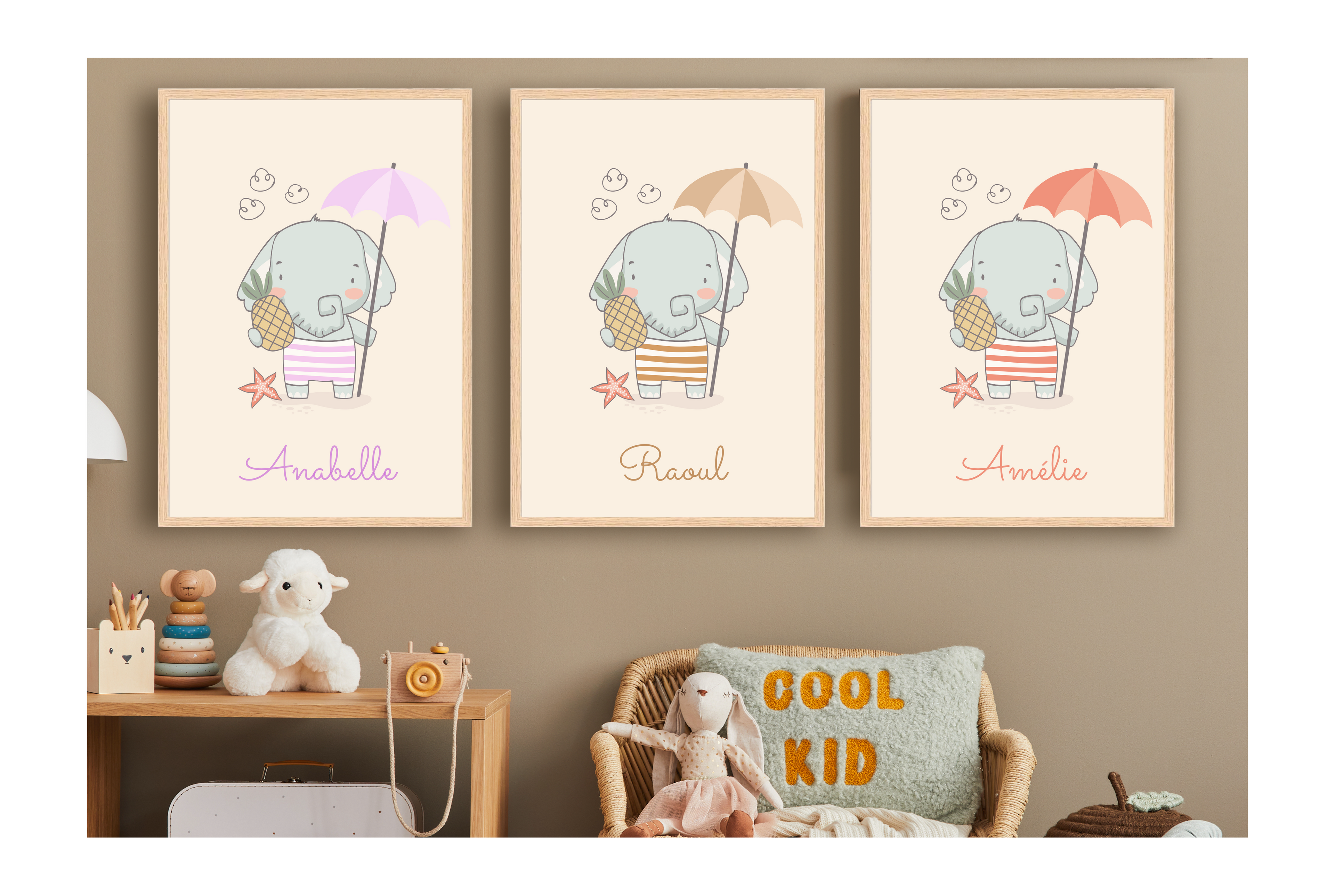 Personalized Posters - Elephants