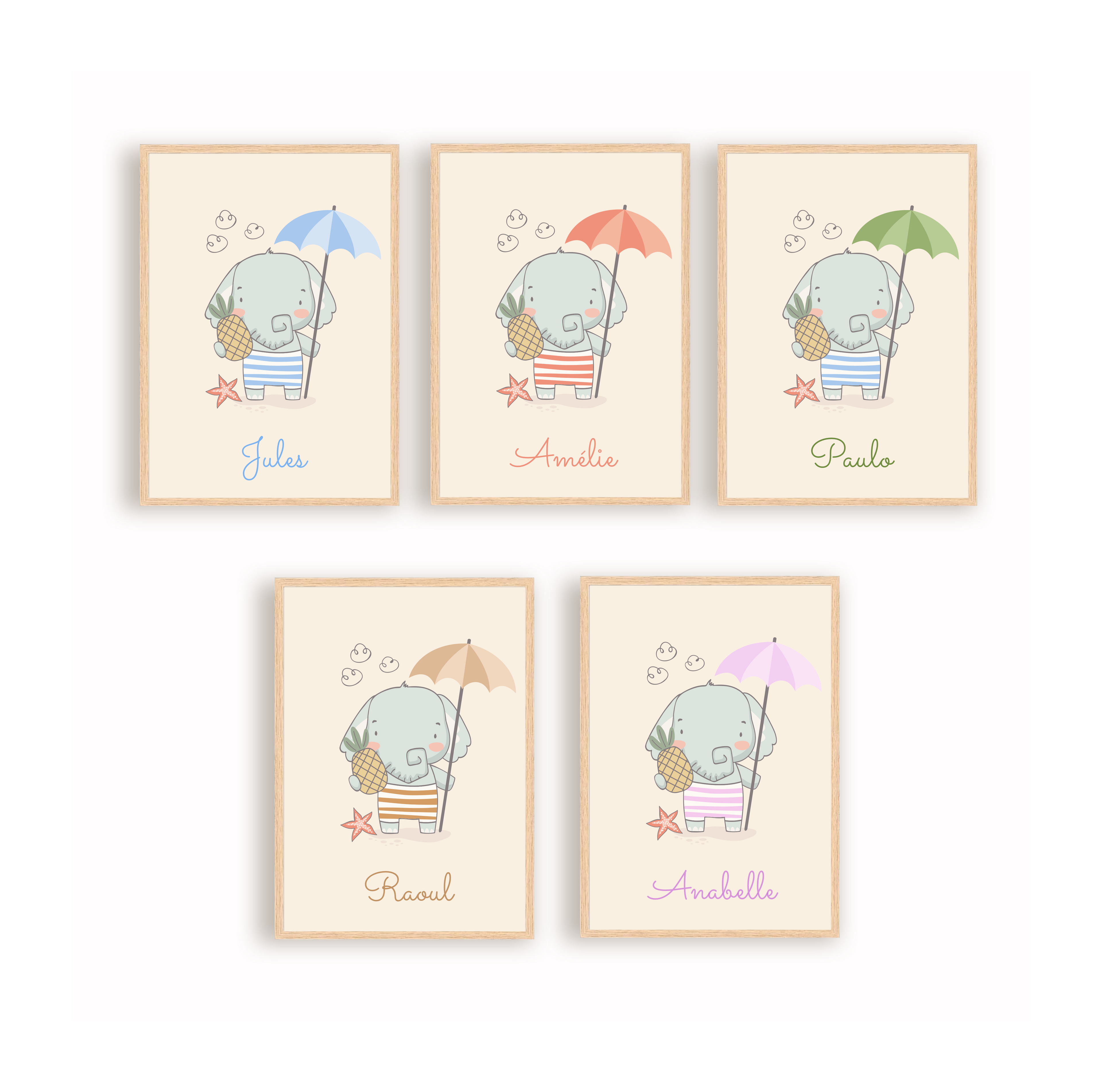 Personalized Posters - Elephants