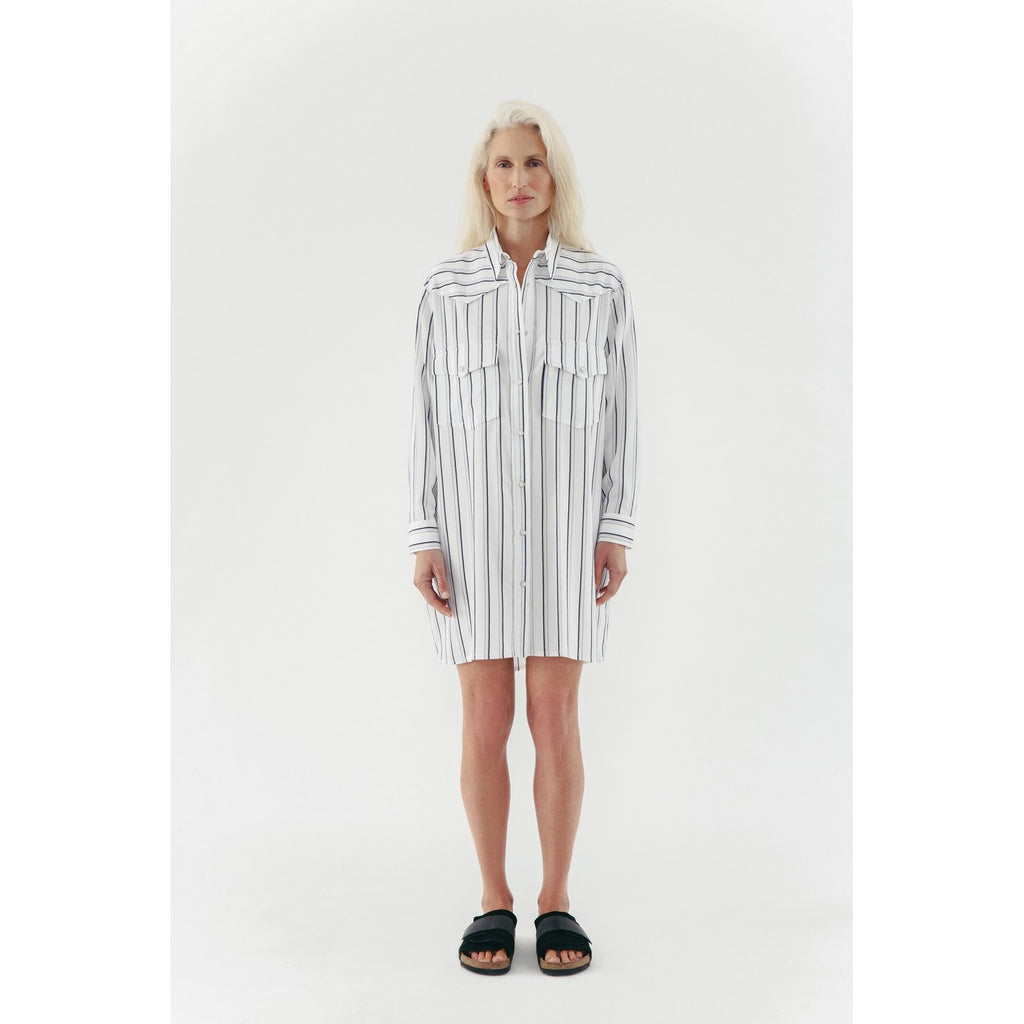 Vestido Akai - Rayas Blancas