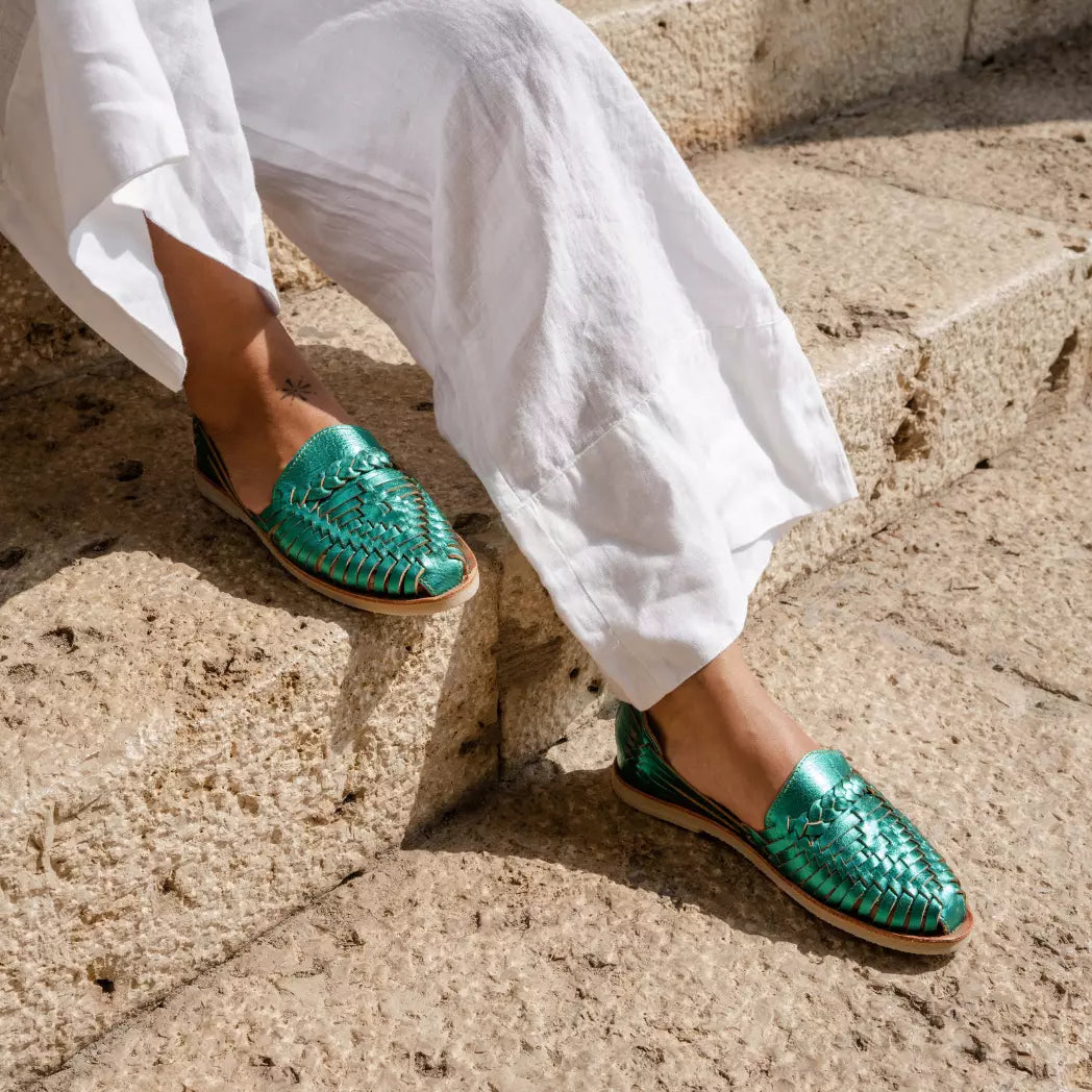 Huaraches Alegre - Verde Esmeralda