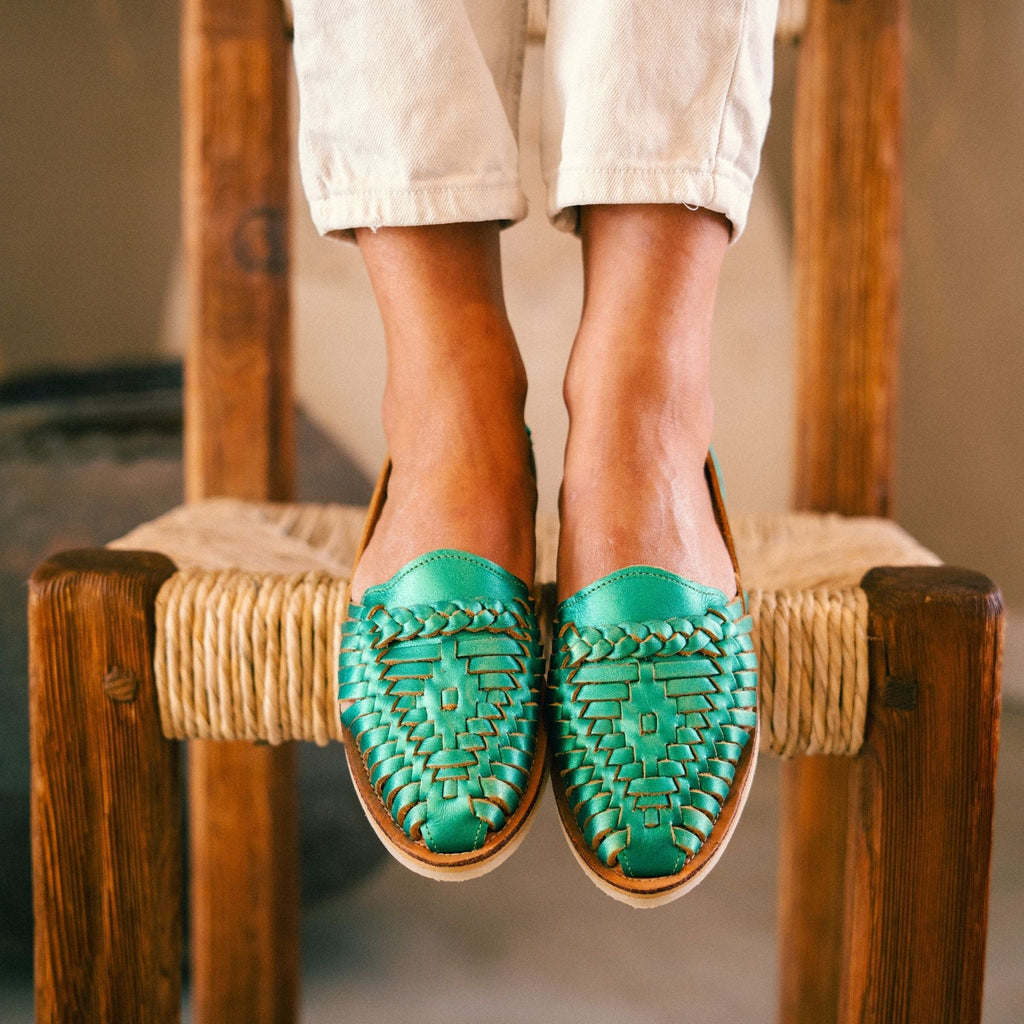Huaraches Alegre - Verde Esmeralda