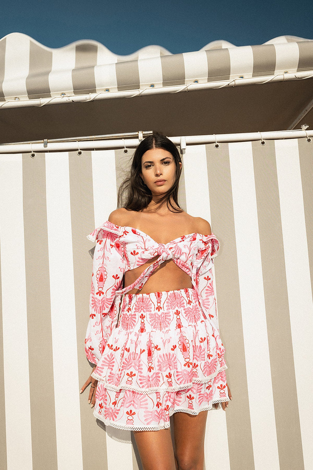 Aleks Top - Pink Embroidery