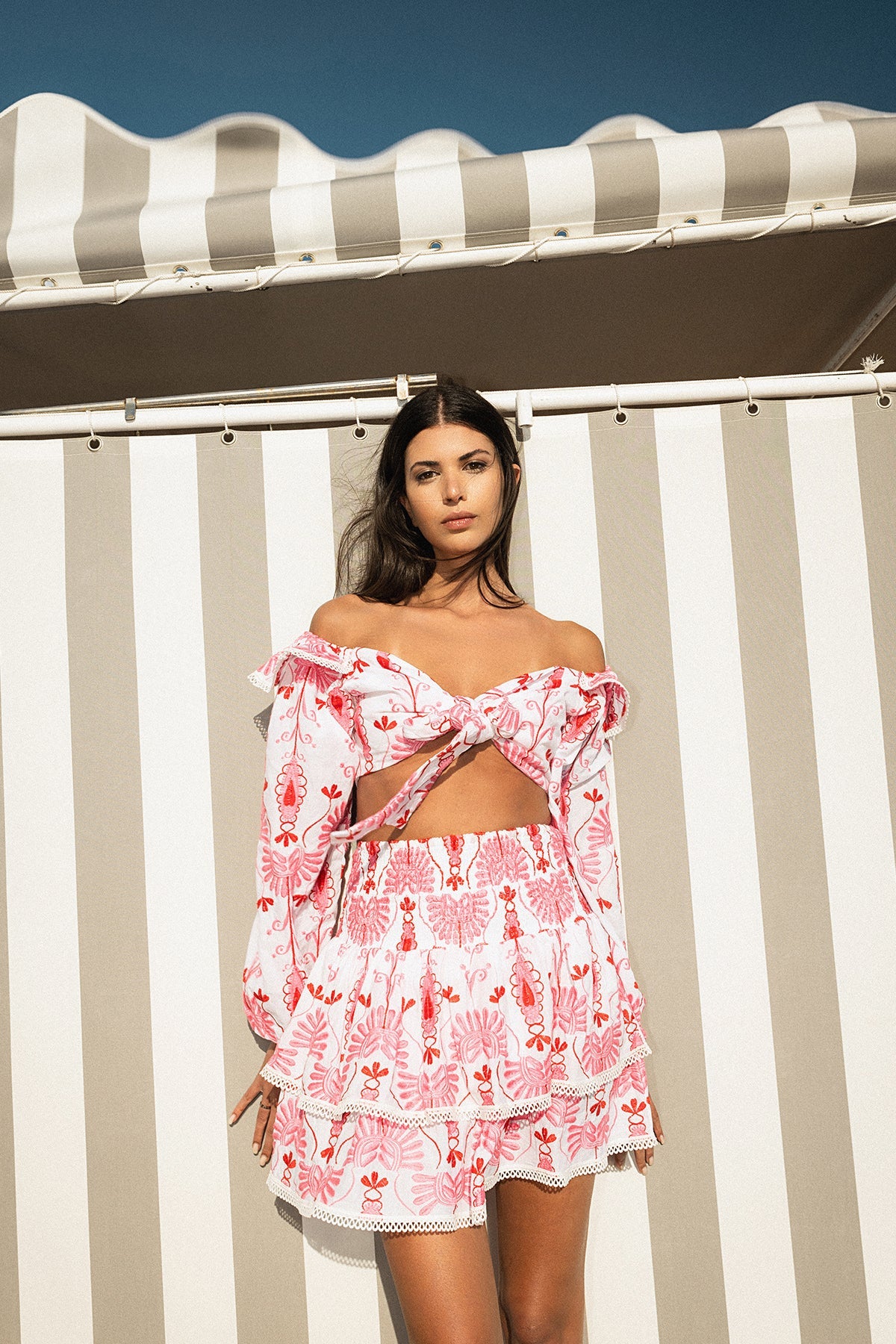 Aleks Top - Pink Embroidery