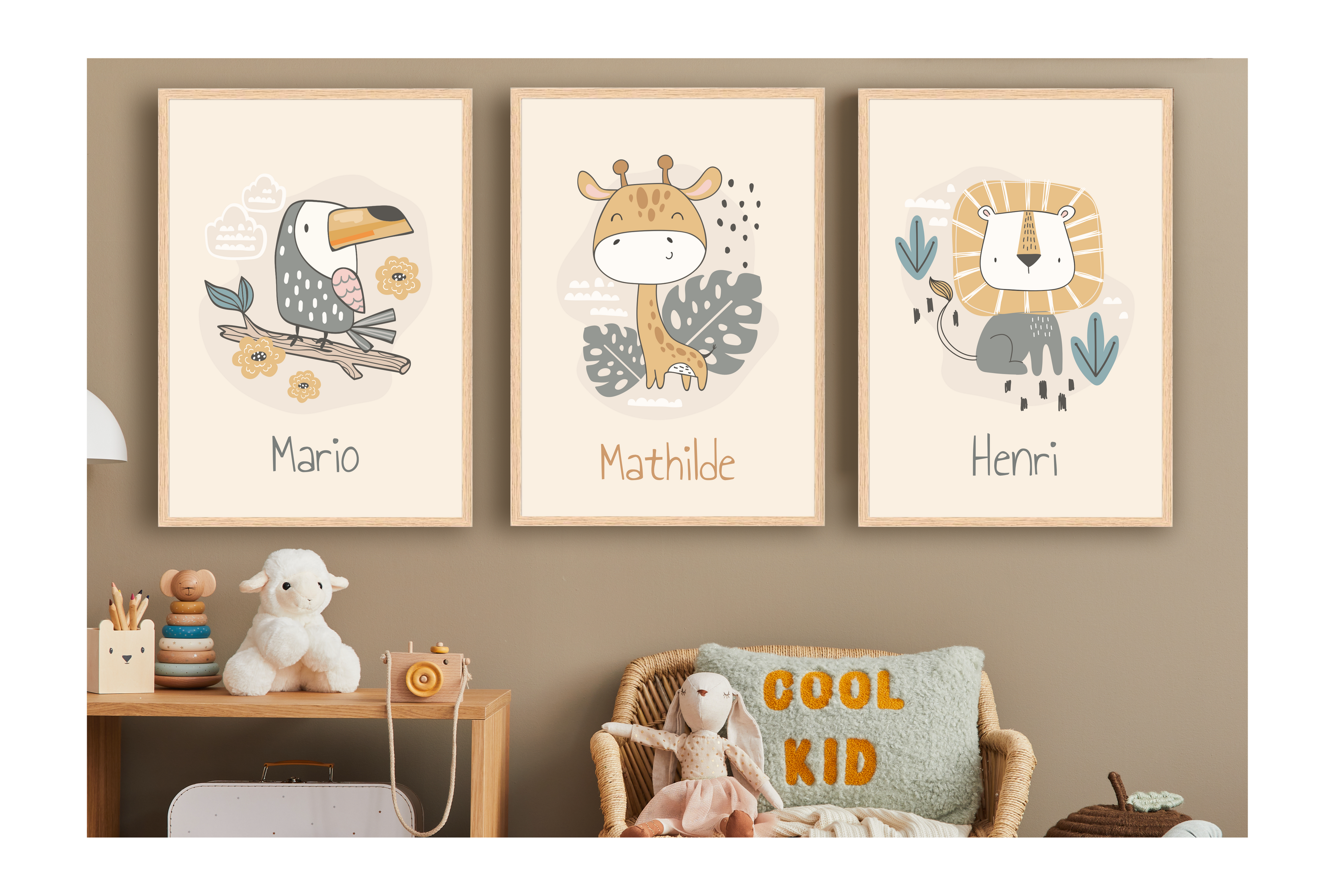 Personalized Posters - Savanna Animals