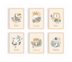 Personalized Posters - Savanna Animals