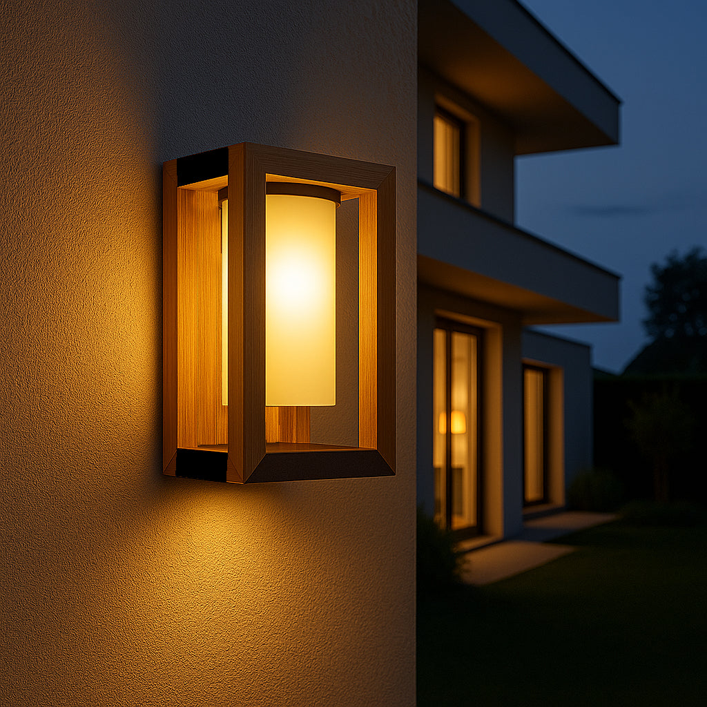 Seraphina - Decorative Solar Wall Lamp - Steel - Brown