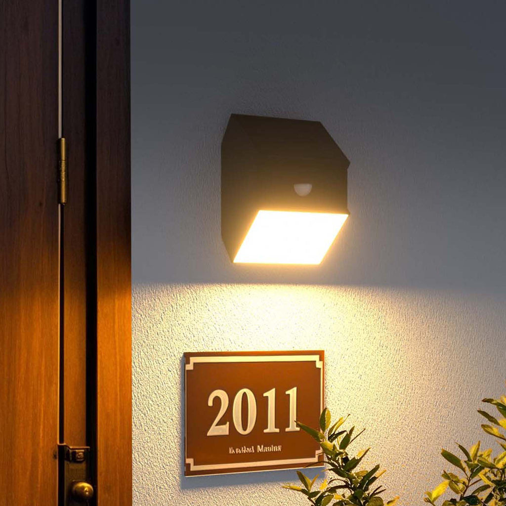 Lumicube - Applique Solaire - Plastique - Noir