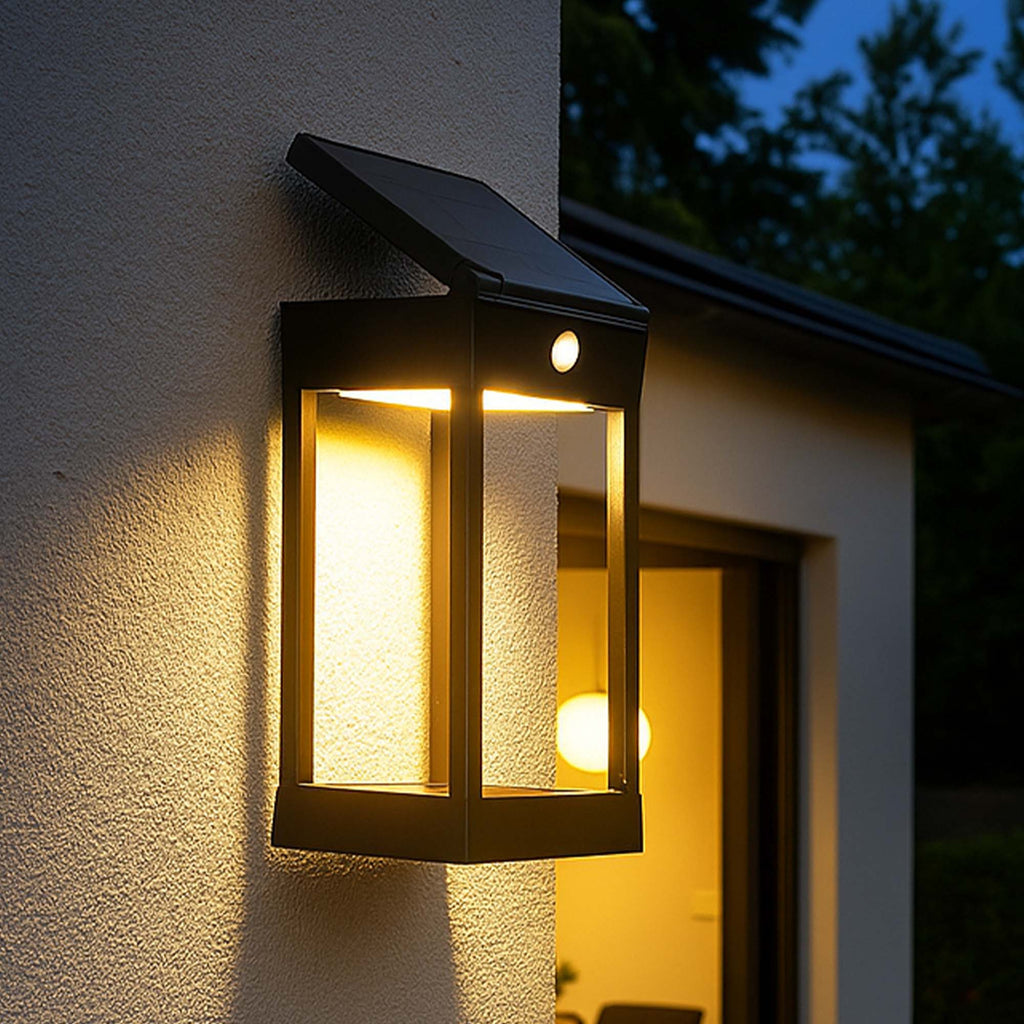 Sunbrik - Aplique Solar Decorativo - Acero - Negro