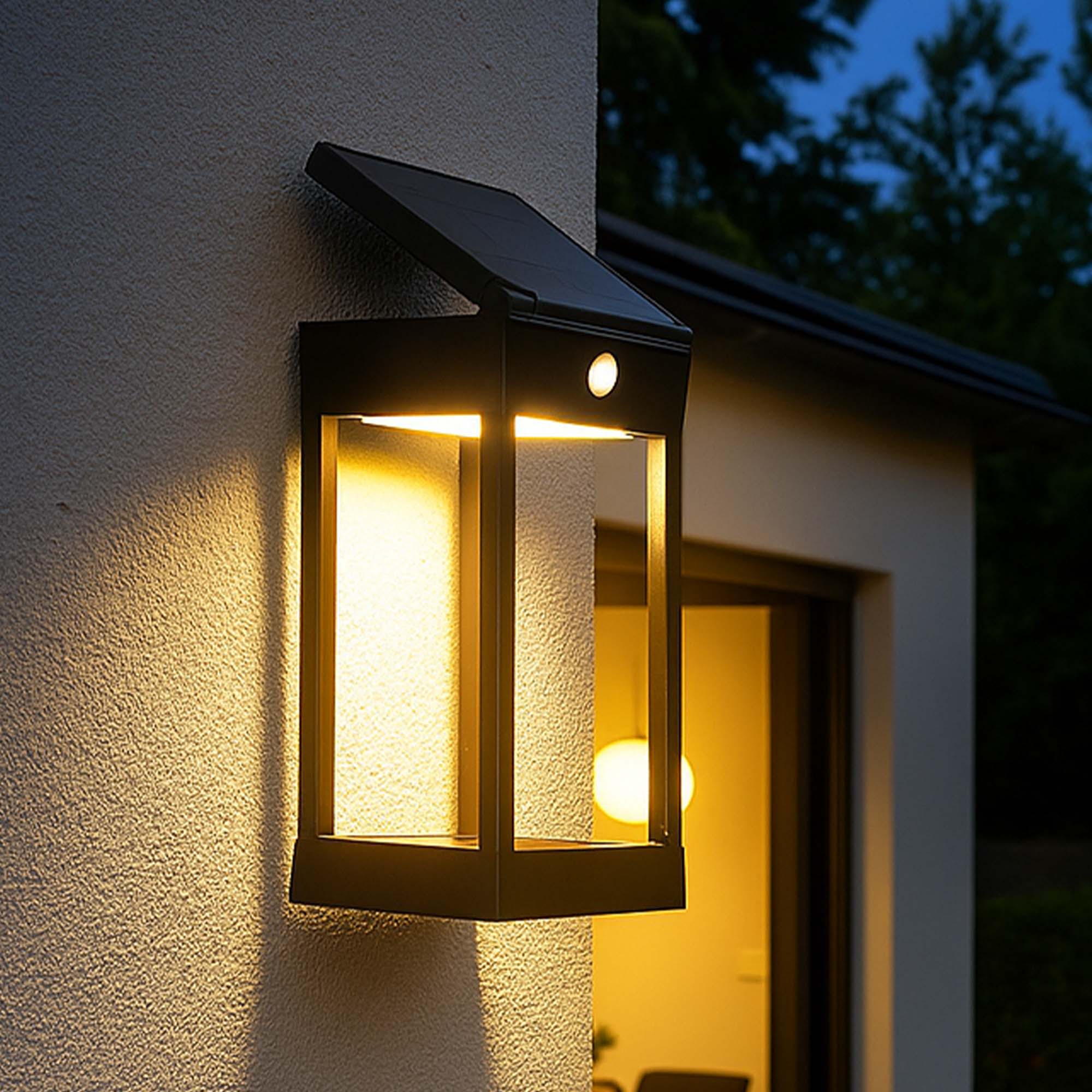 Sunbrik - Aplique Solar Decorativo - Acero - Negro