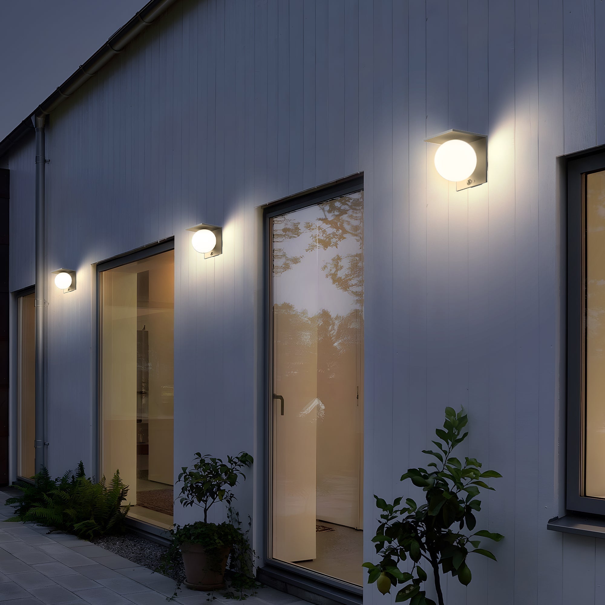 Bolly - Aplique solar decorativo - Acero - Negro