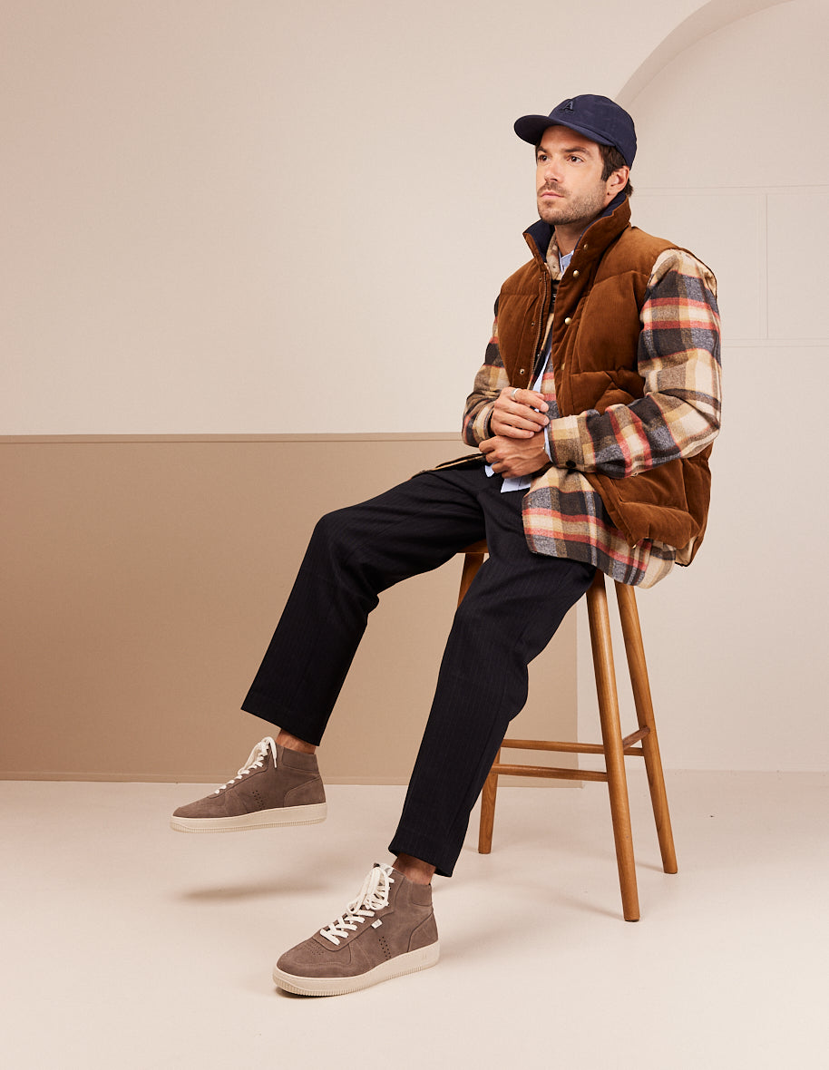 Zapatillas altas Arnaud - Ante gris