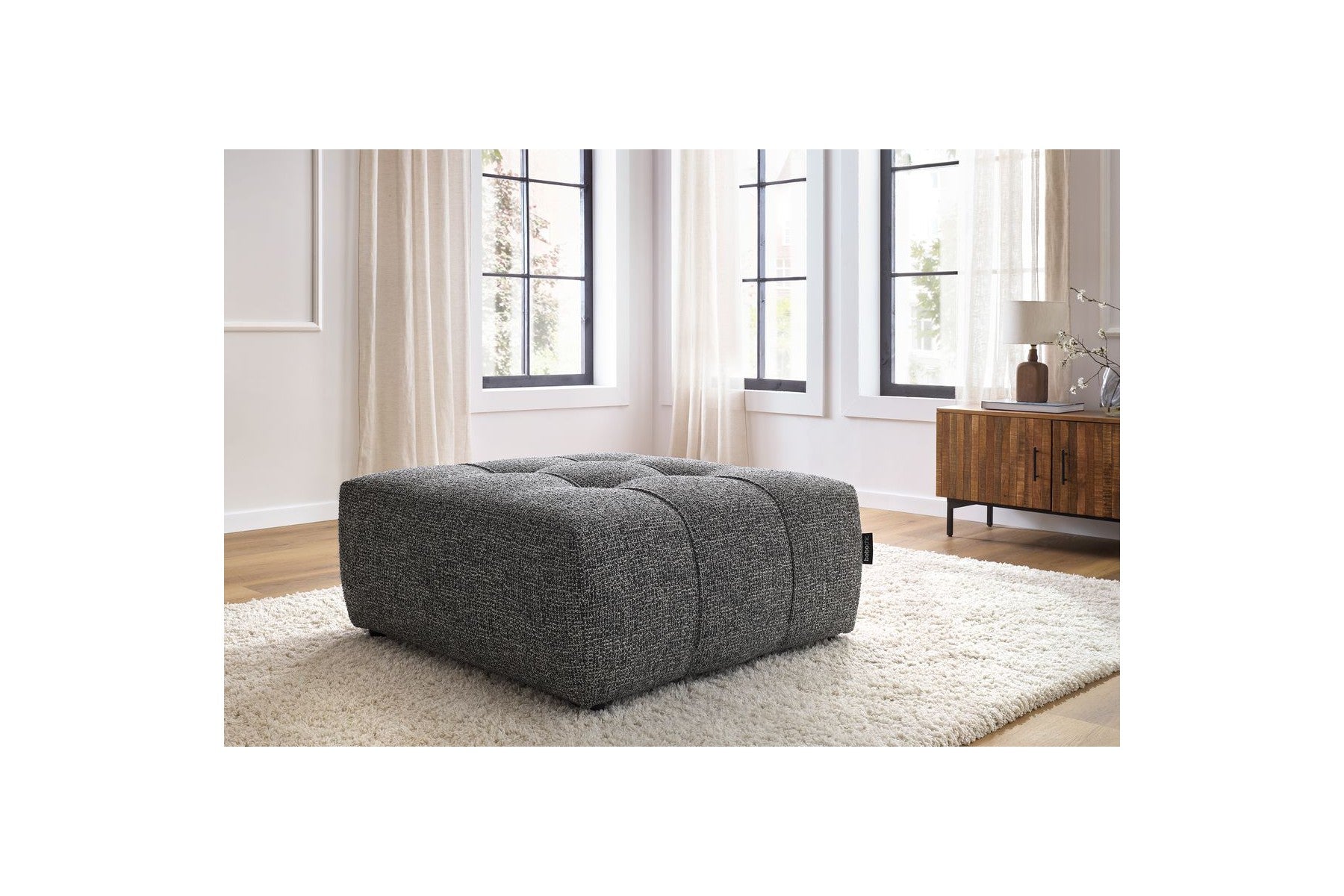 Pouffe - Arsene - Mottled Fabric