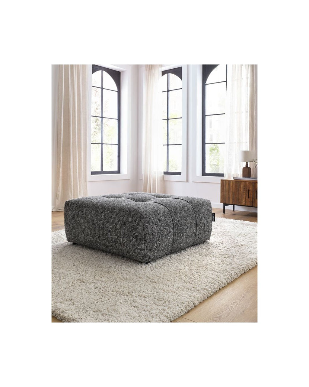 Pouffe - Arsene - Mottled Fabric