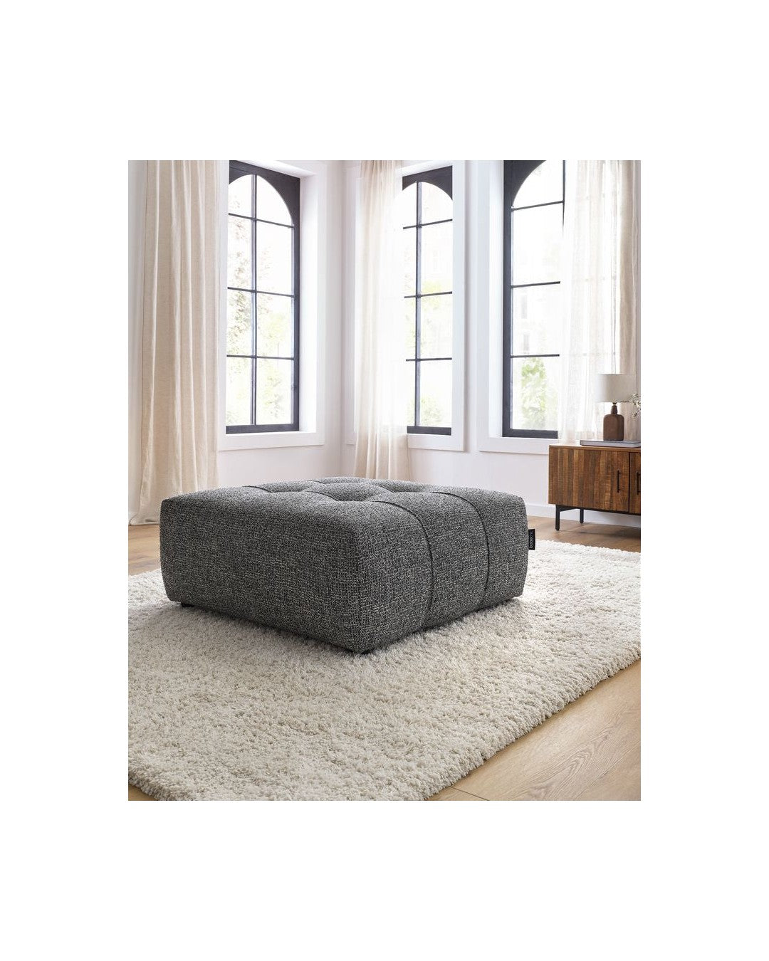 Pouffe - Arsene - Mottled Fabric