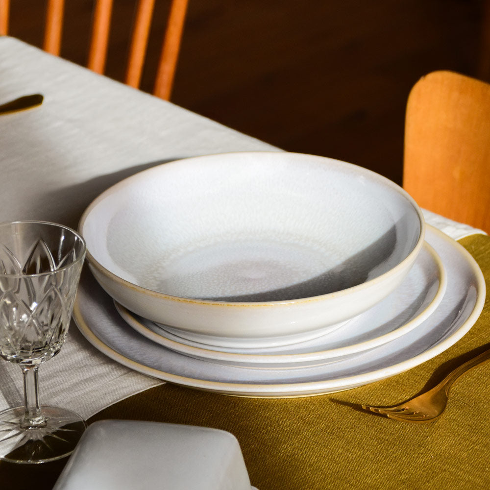 Assiettes Creuses - Blanc Nacré
