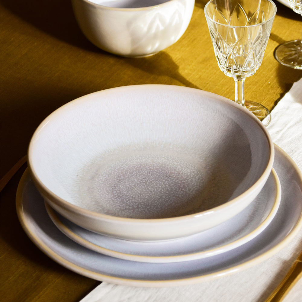 Assiettes Creuses - Blanc Nacré