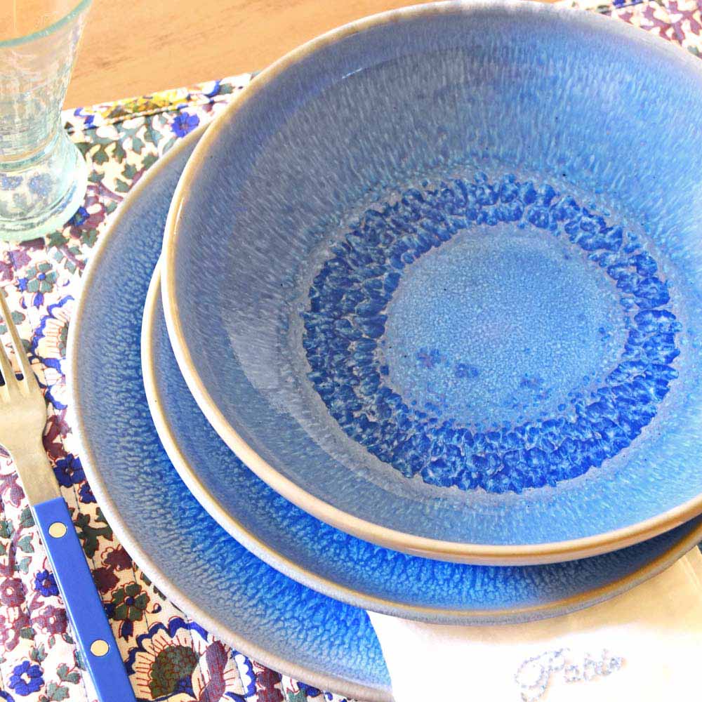 Service Pour 4 - Bleu Minéral