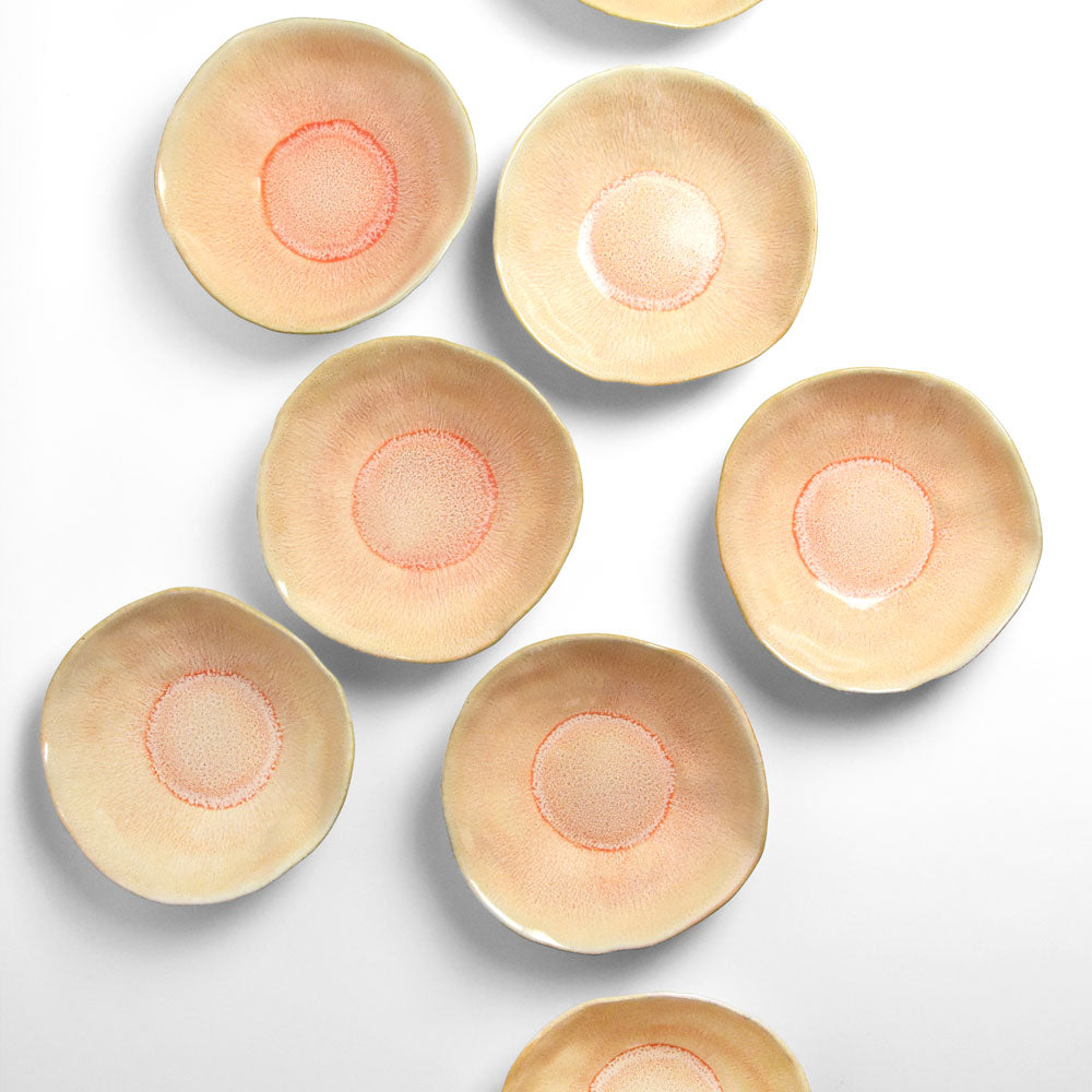 Assiette Creuse Onda - Corail Doré