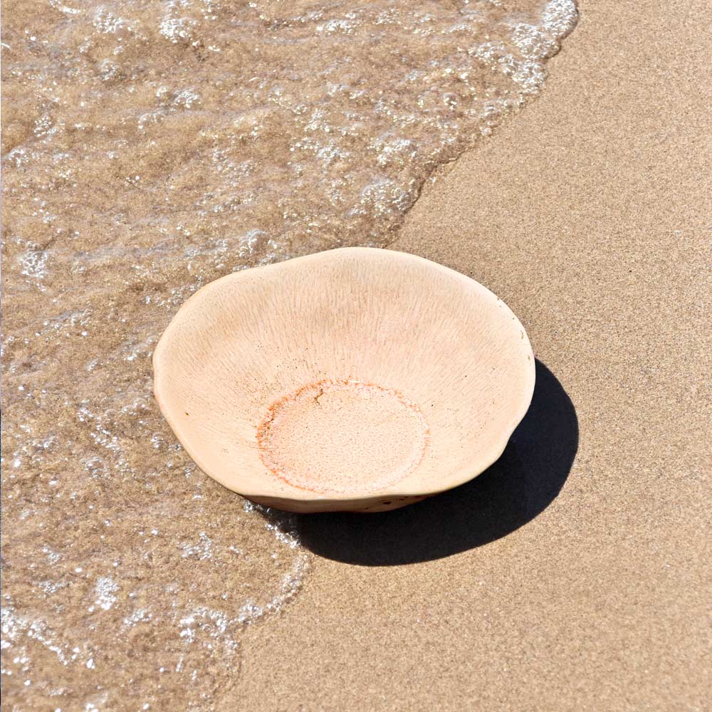 Assiette Creuse Onda - Corail Doré