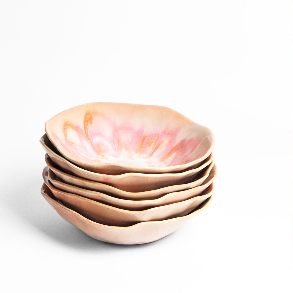 Assiette Creuse Onda - Rose Anémone