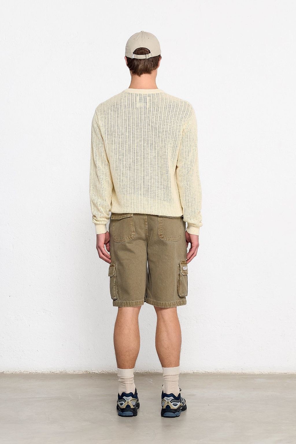 Plain Khaki Cargo Shorts