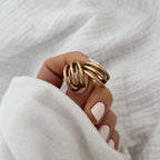Boucles D'Oreilles Azalée - Doré