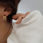 Boucles D'Oreilles Azalée - Doré