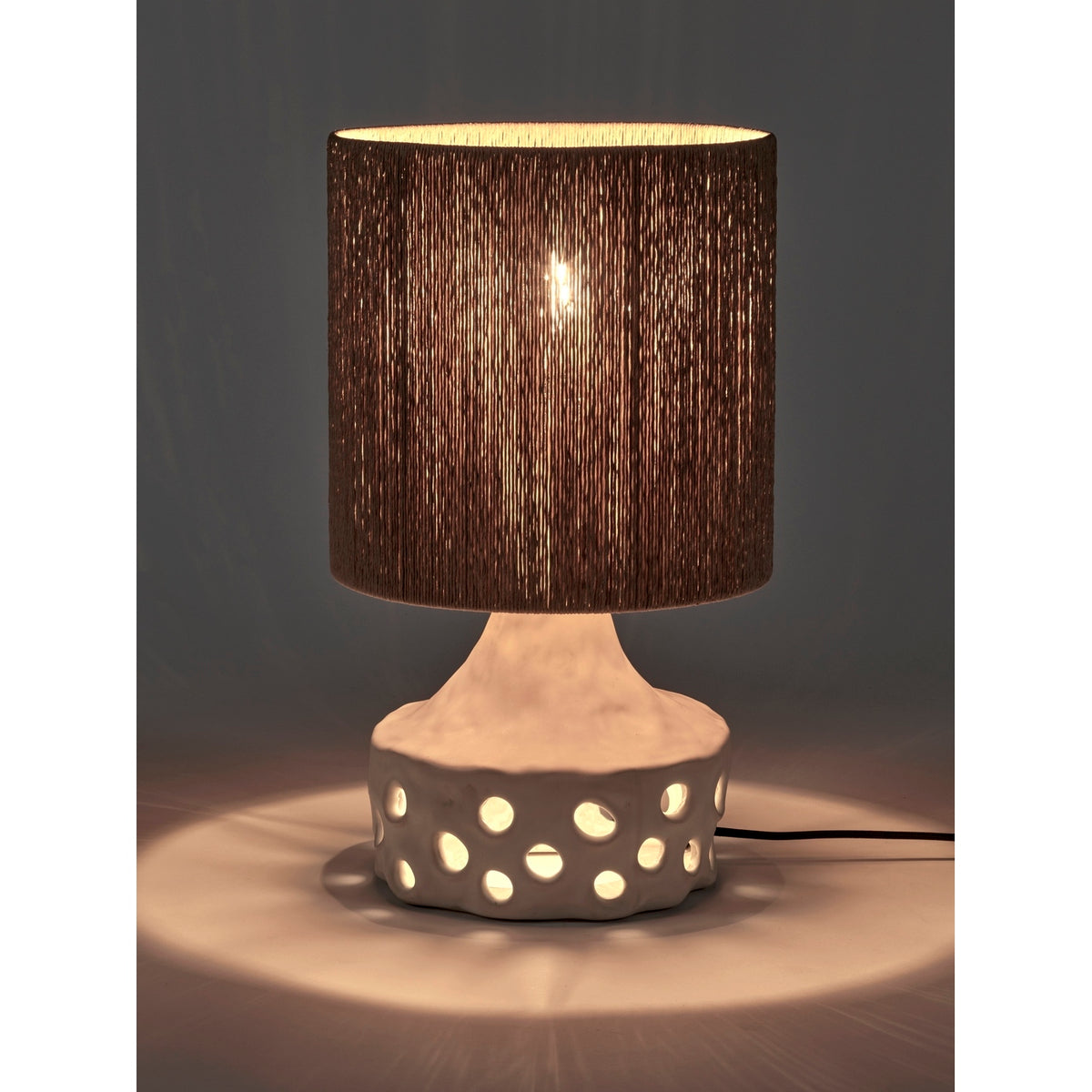 Oya - Table Lamp N°2 Beige - Brown - Sophie Casier