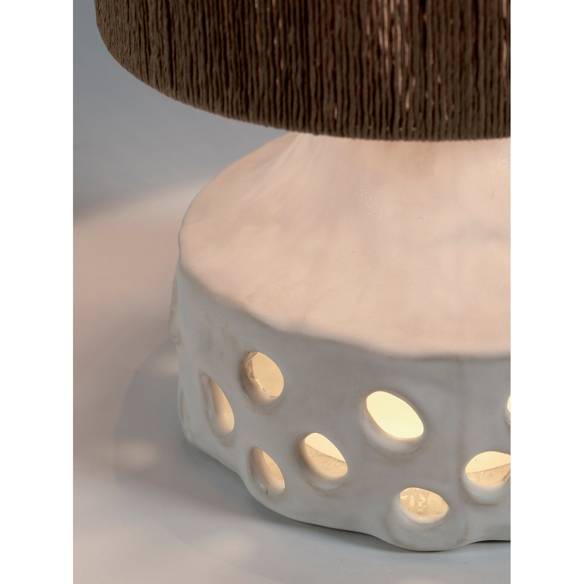 Oya - Table Lamp N°2 Beige - Brown - Sophie Casier