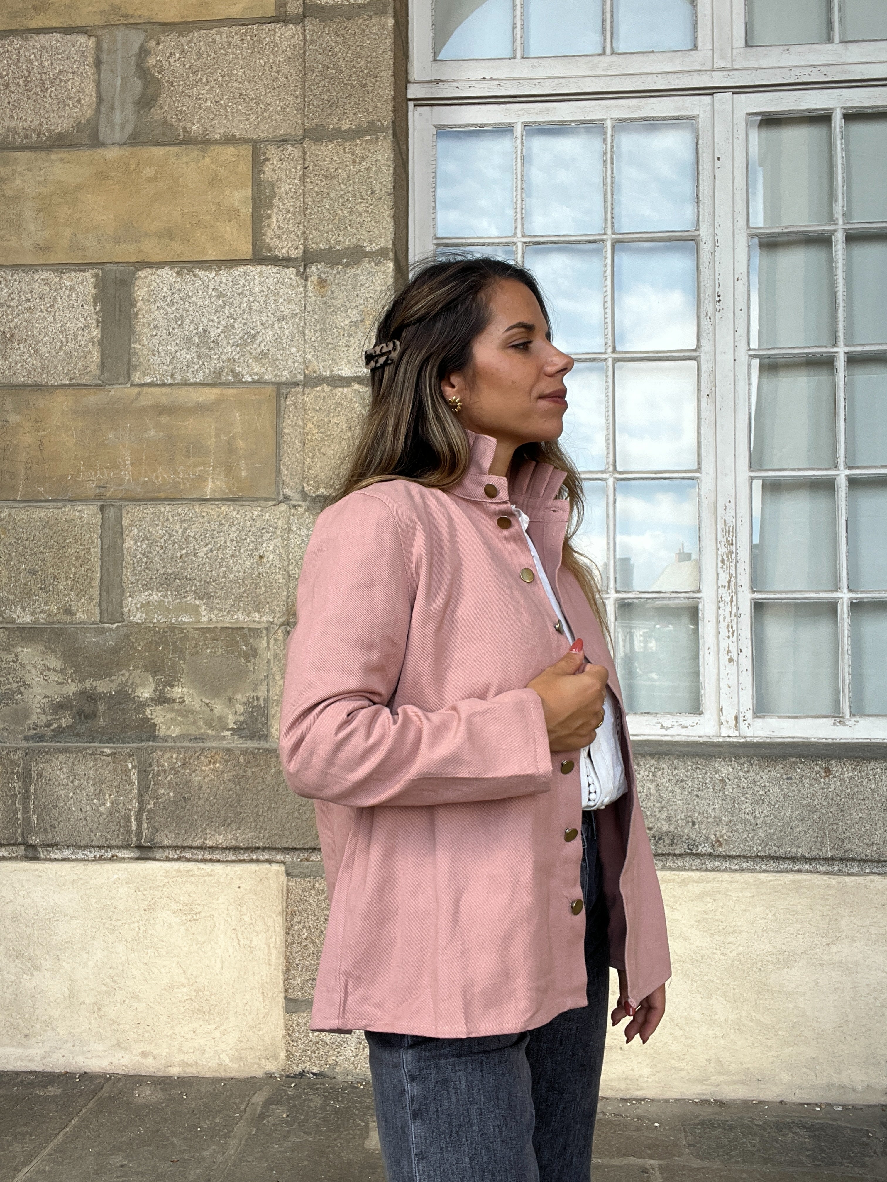 Chaqueta Vaquera Céleste Rosa Viejo