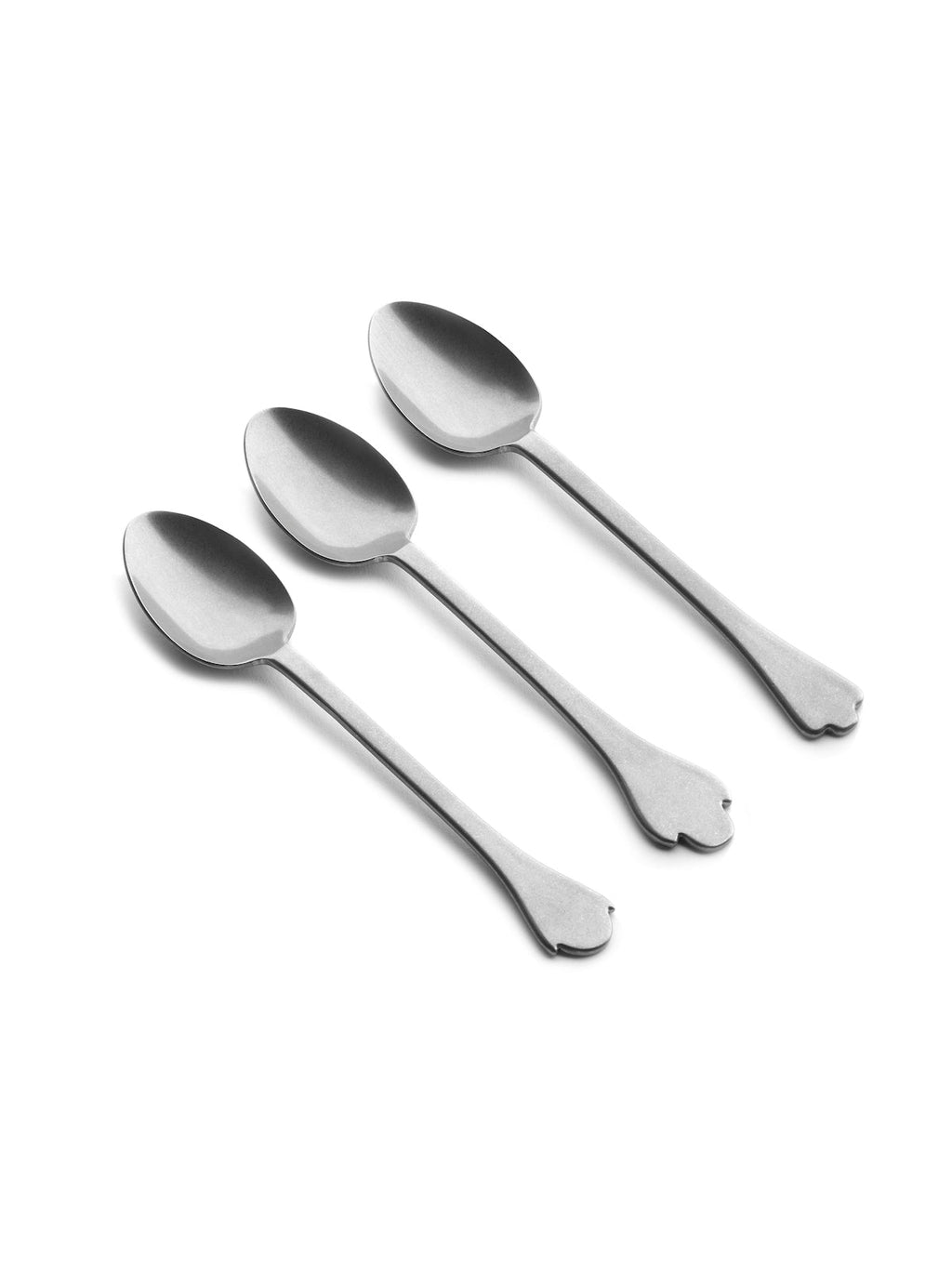 Set of 6 Stonewash Mix Dessert Spoons - By Merci