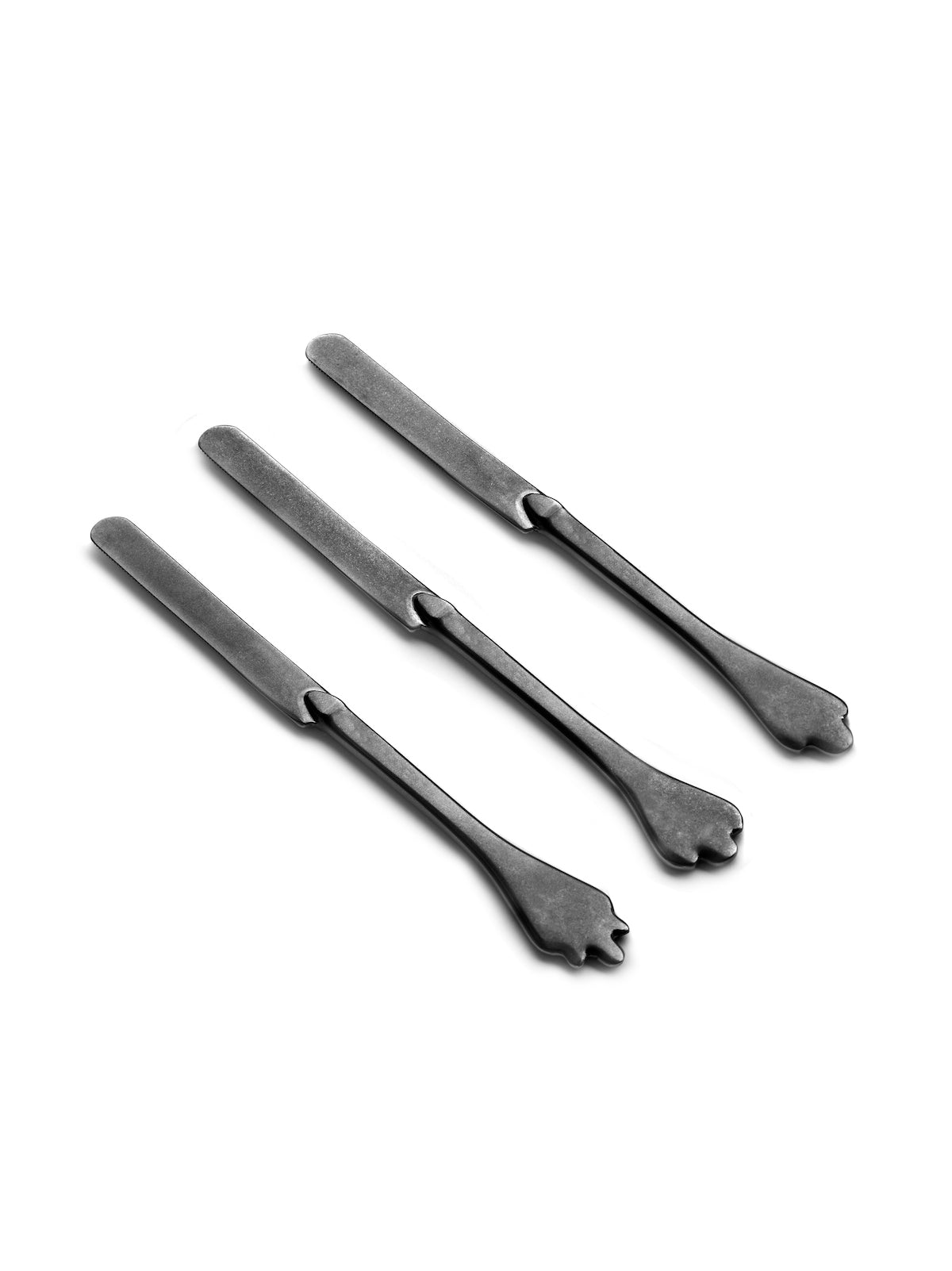 Lot De 6 Couteaux Dessert - Anthracite Stonewash Mix - By Merci