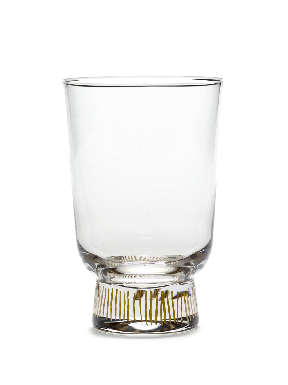 Feast - 4er-Set Gläser - Kaliglas - Goldene Streifen