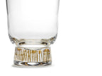Juego de 4 vasos a rayas - Gold Feast - De Ottolenghi