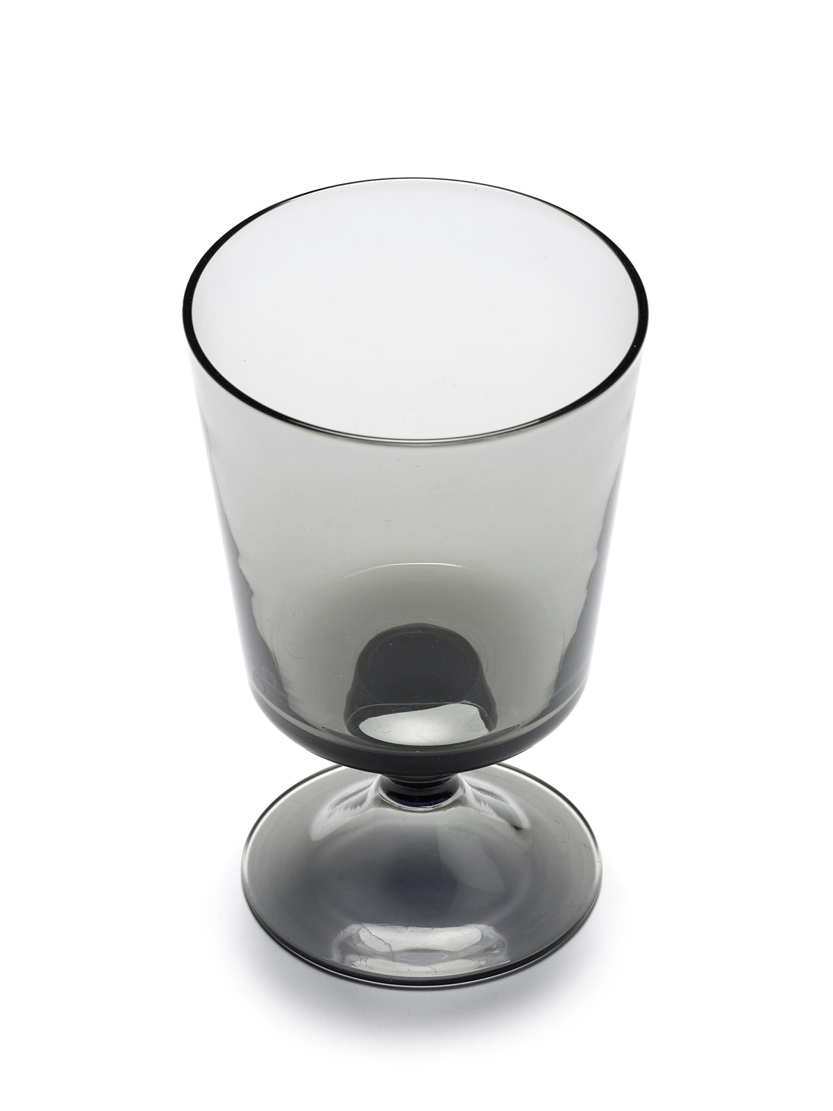 La Mère - Lot De 4 Verres À Vin Rouge - Verre - Gris Fumé
