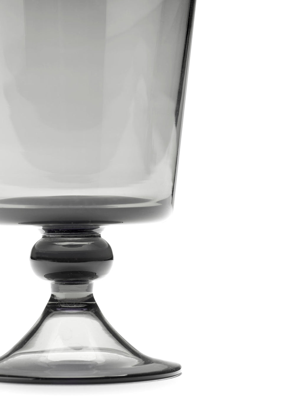 Juego de 4 copas de vino - Rojo Gris Ahumado La Mère - Por Marie Michielssen
