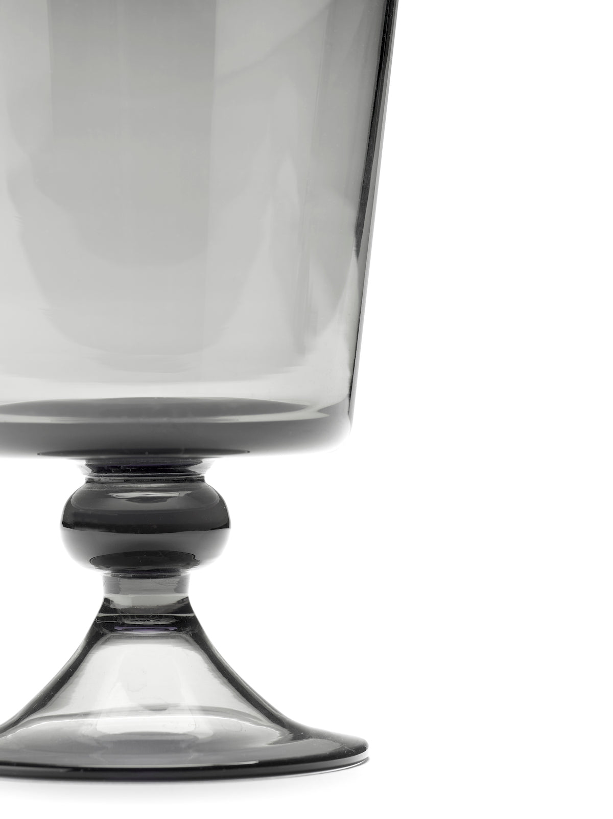 Juego de 4 copas de vino - Rojo Gris Ahumado La Mère - Por Marie Michielssen