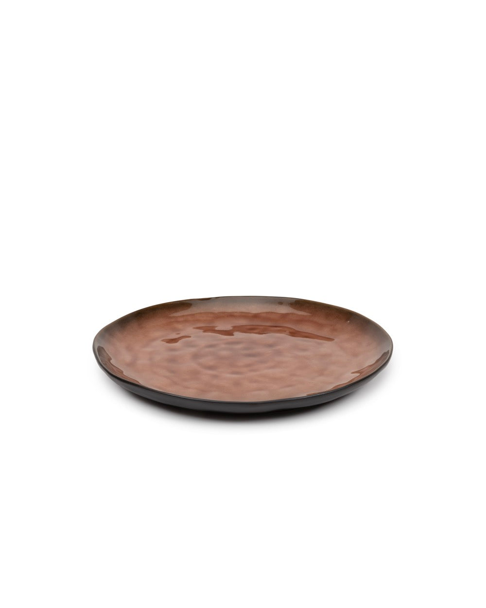 Pure - Set of 2 Plates - M - Stoneware - Brown