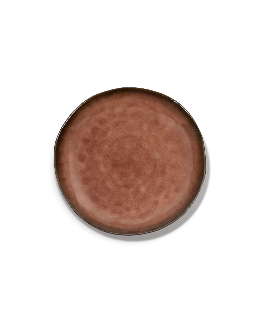 Pure - Set of 2 Plates - M - Stoneware - Brown