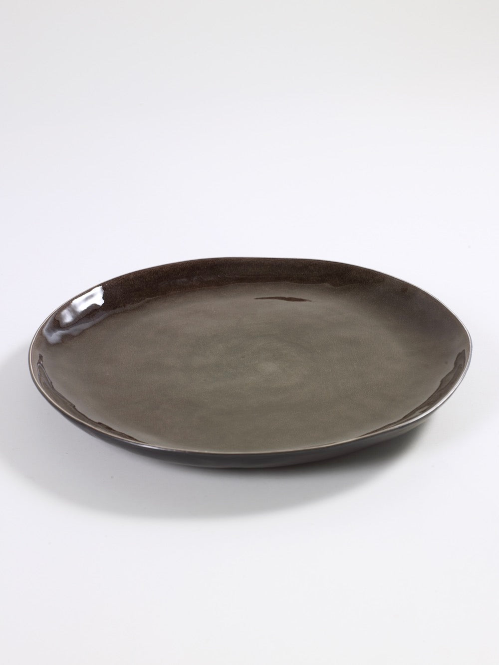 Pure - Set of 2 Plates - L - Stoneware - Grey