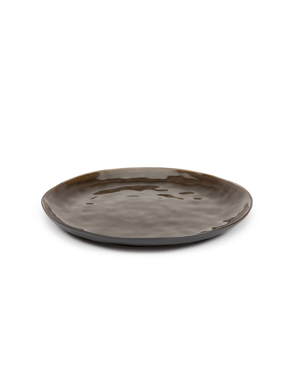 Pure - Set of 2 Plates - L - Stoneware - Grey