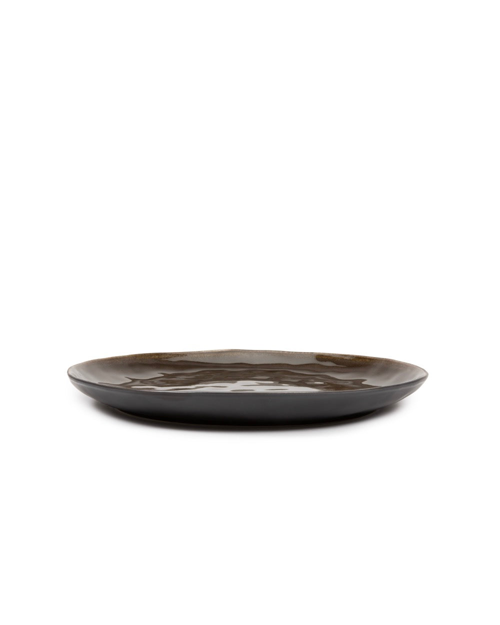 Pure - Set of 2 Plates - L - Stoneware - Grey