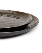 Pure - Set of 2 Plates - L - Stoneware - Grey