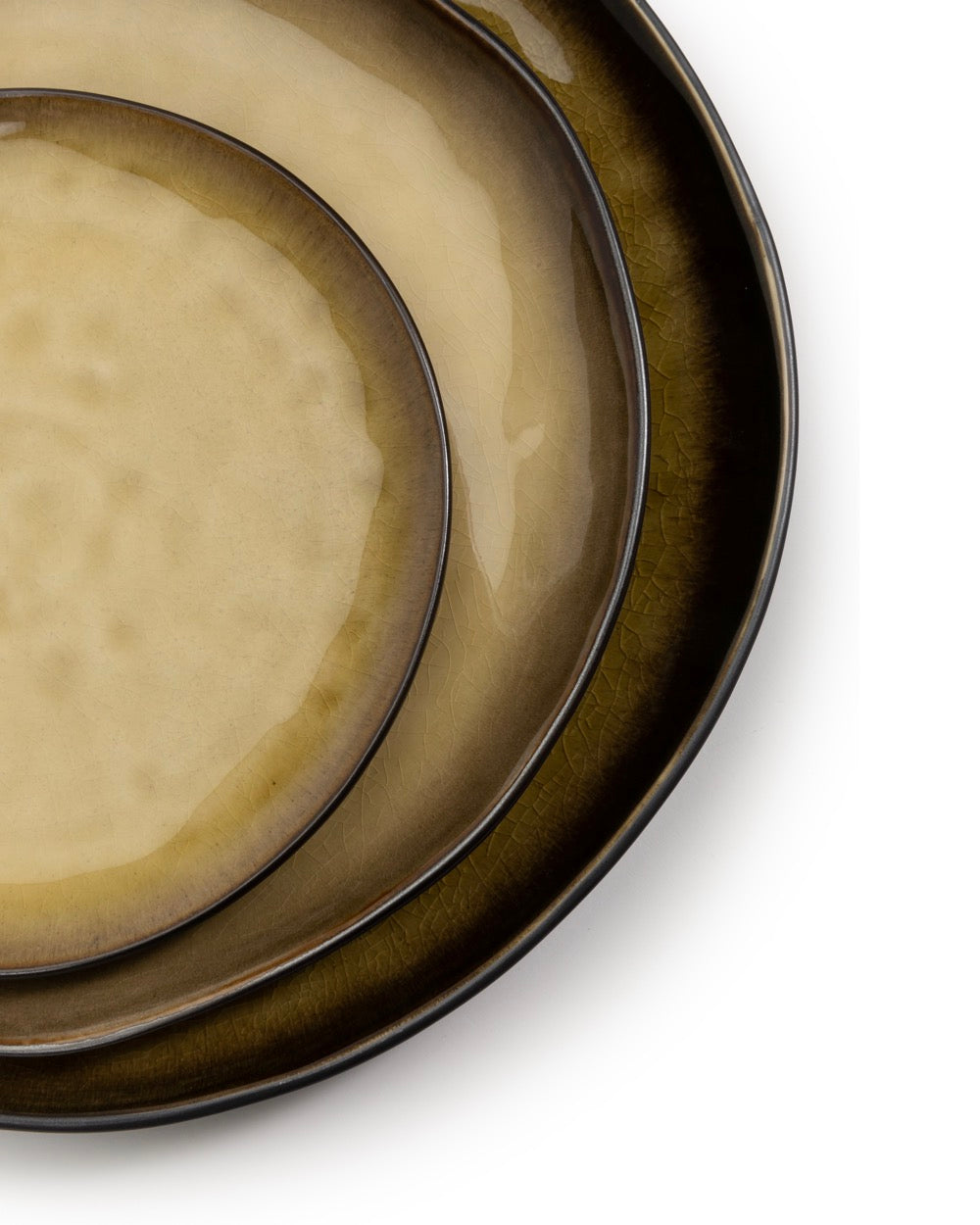 Pure - Set of 4 Plates - S - Stoneware - Green