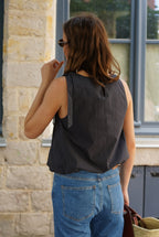 Archibald Black Balloon Top
