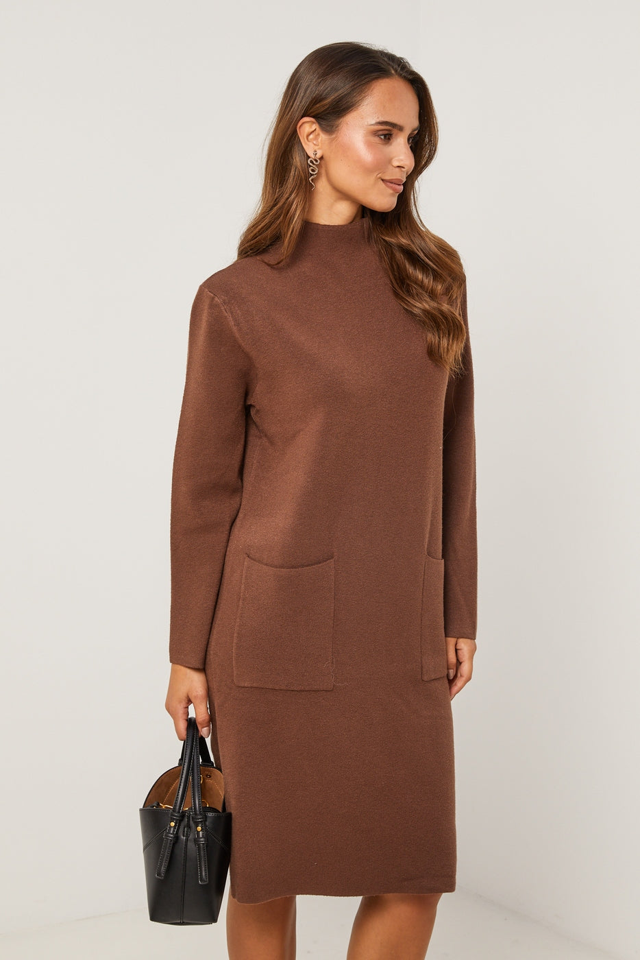 Sweater Dress - Chocolate