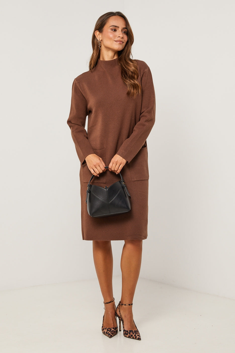 Sweater Dress - Chocolate