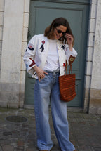 Anouck White Circus Embroidery Jacket
