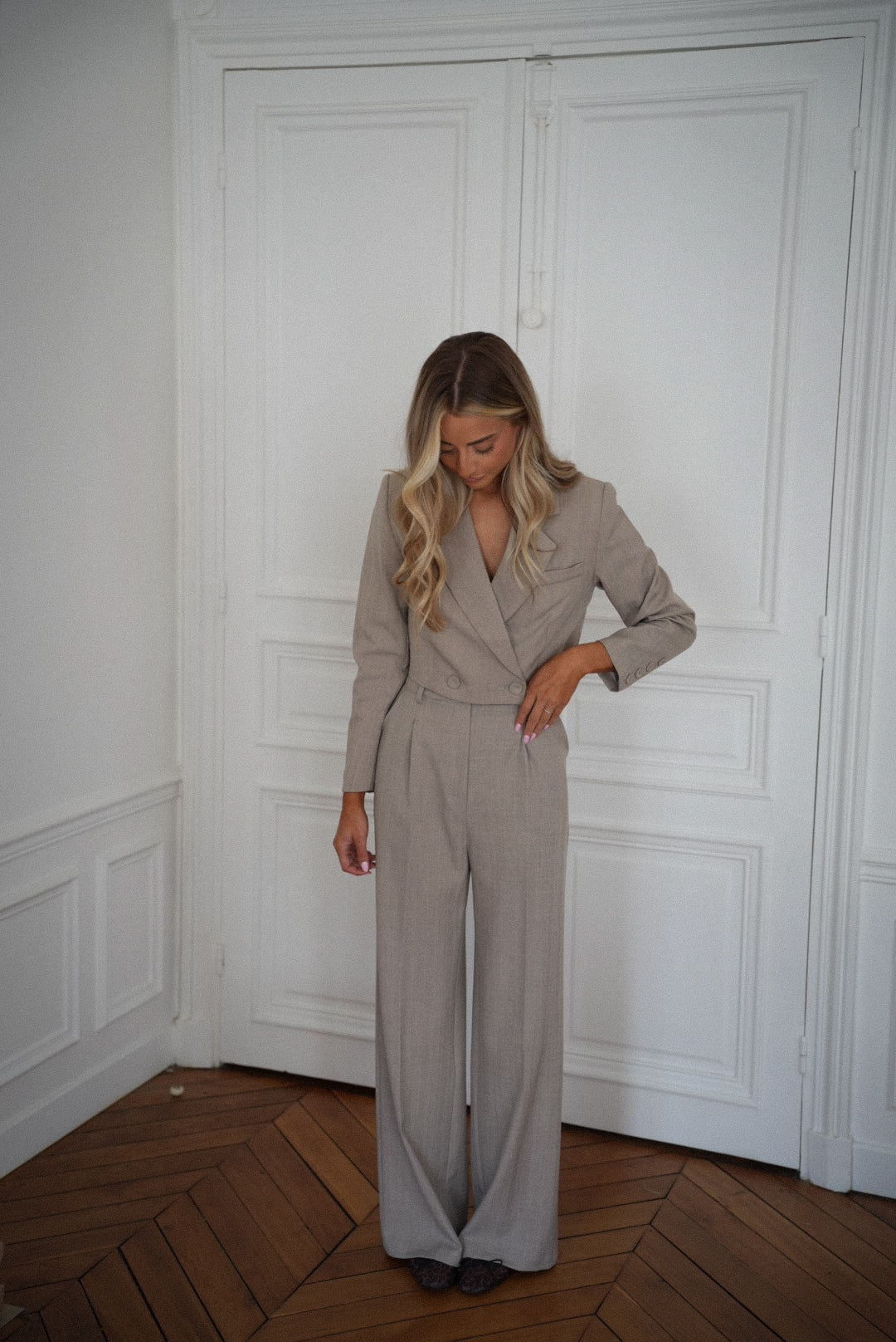Chaqueta de traje Lois - Beige